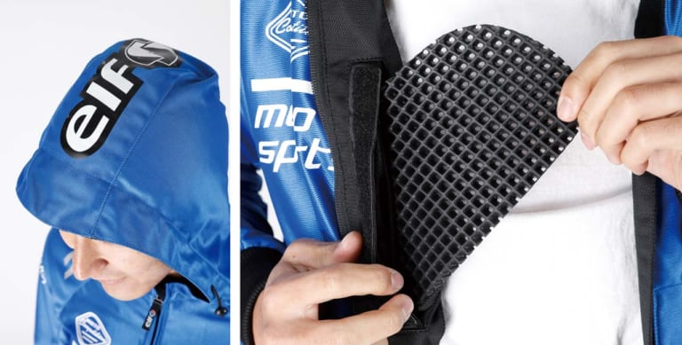 エルフ ソリトメッシュパーカー EJ-S104|’20春夏最新ライディングウェア:エルフ【フランスらしく爽やかな青で演出】