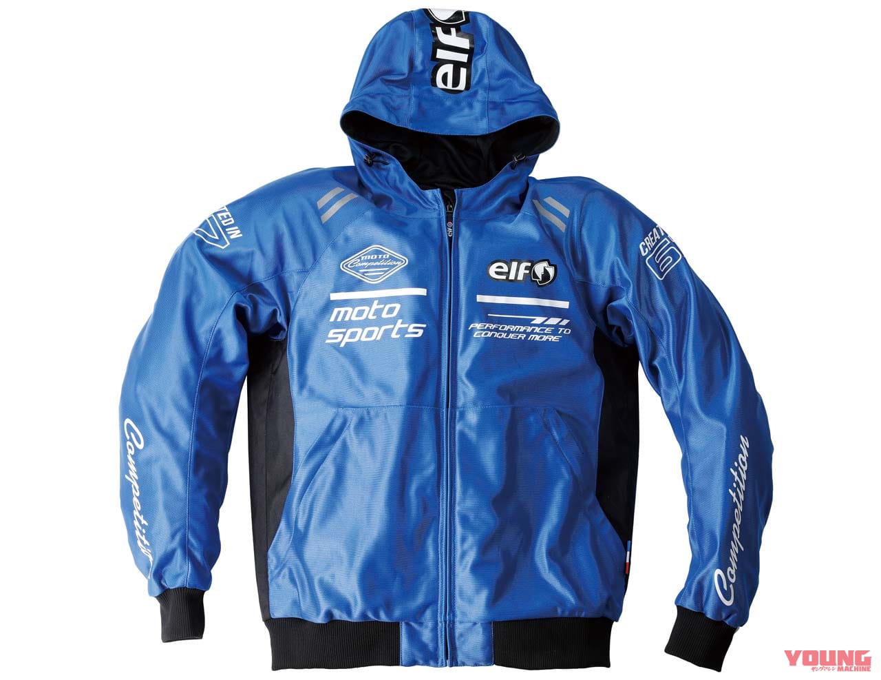 エルフ ソリトメッシュパーカー EJ-S104|’20春夏最新ライディングウェア:エルフ【フランスらしく爽やかな青で演出】