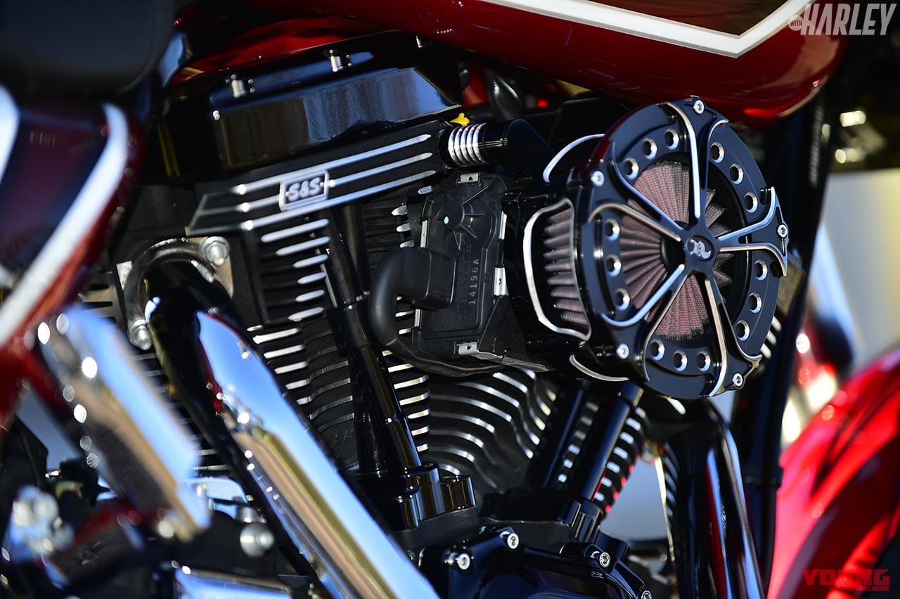 エンジン|S&S T124エンジンを合法車検対応に。ボルトオンキット搭載ハーレーバガーカスタム