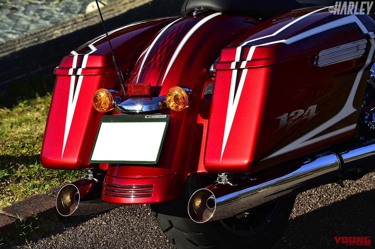 バガースタイル|S&S T124エンジンを合法車検対応に。ボルトオンキット搭載ハーレーバガーカスタム