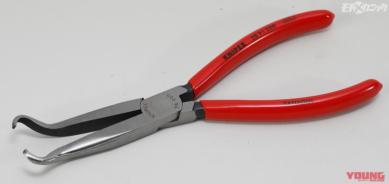 メカニック用プライヤー 38 91 200|クニペックス|世界で信頼されるクニペックスは握り系工具のオーソリティ【質実剛健プライヤー】