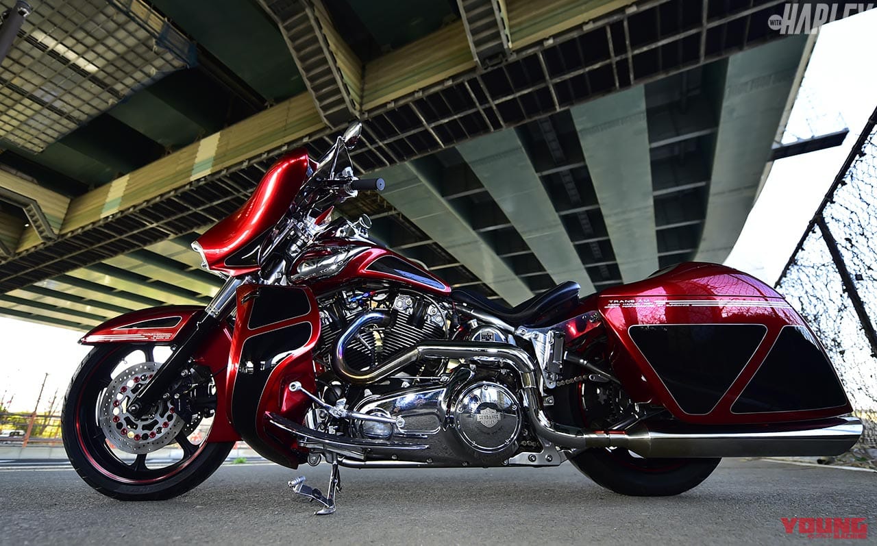 |アメリカ大陸横断前提のハーレー最強ホッドロッドツアラー・サンダンス「トランザム」