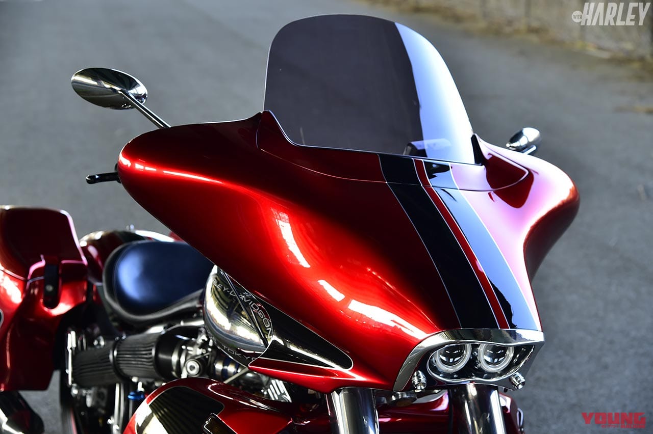 |アメリカ大陸横断前提のハーレー最強ホッドロッドツアラー・サンダンス「トランザム」