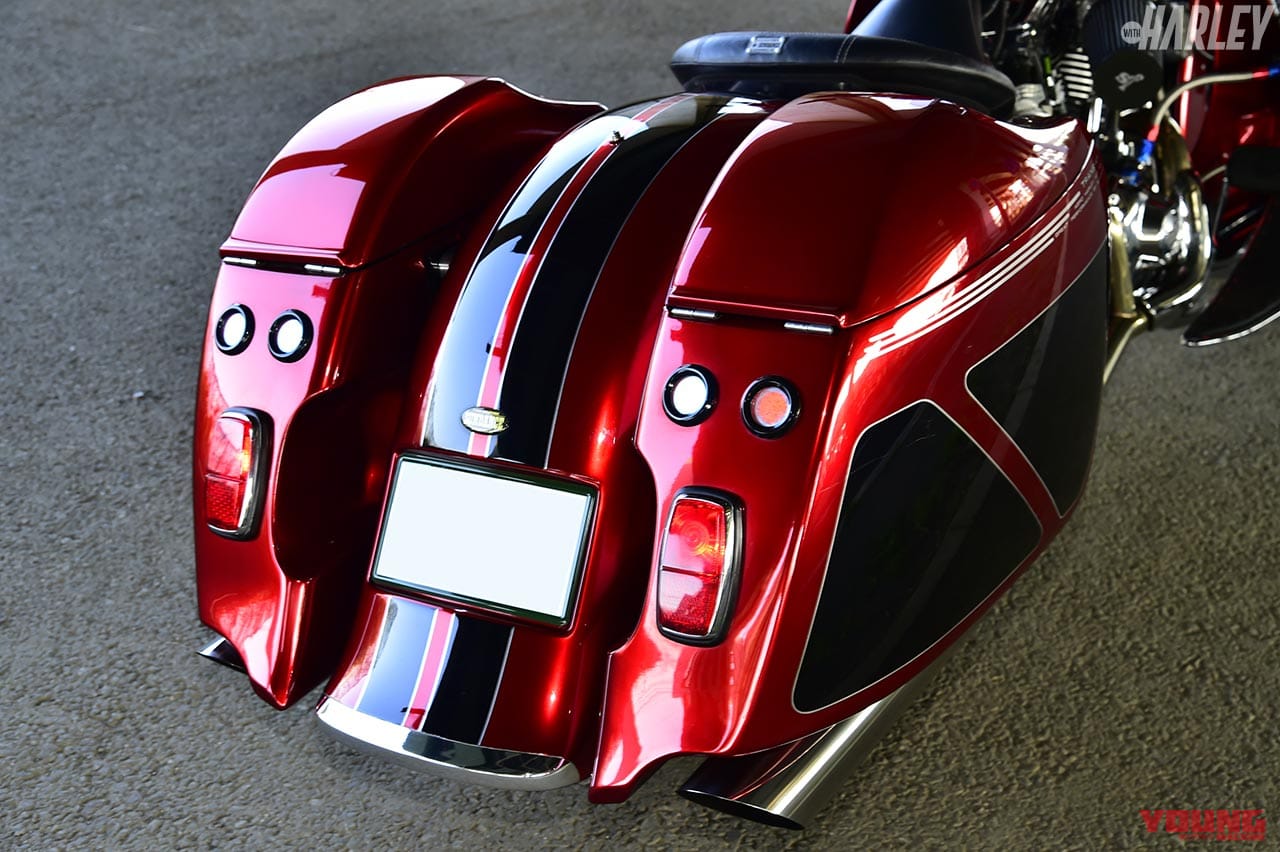 |アメリカ大陸横断前提のハーレー最強ホッドロッドツアラー・サンダンス「トランザム」