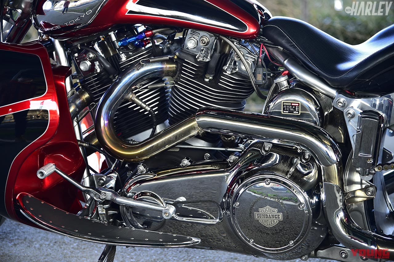 |アメリカ大陸横断前提のハーレー最強ホッドロッドツアラー・サンダンス「トランザム」