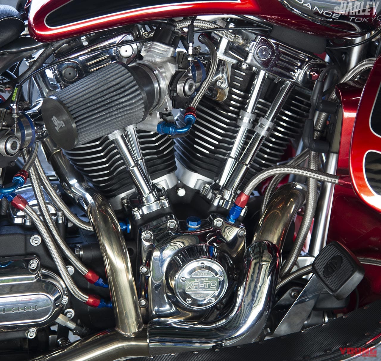 |アメリカ大陸横断前提のハーレー最強ホッドロッドツアラー・サンダンス「トランザム」