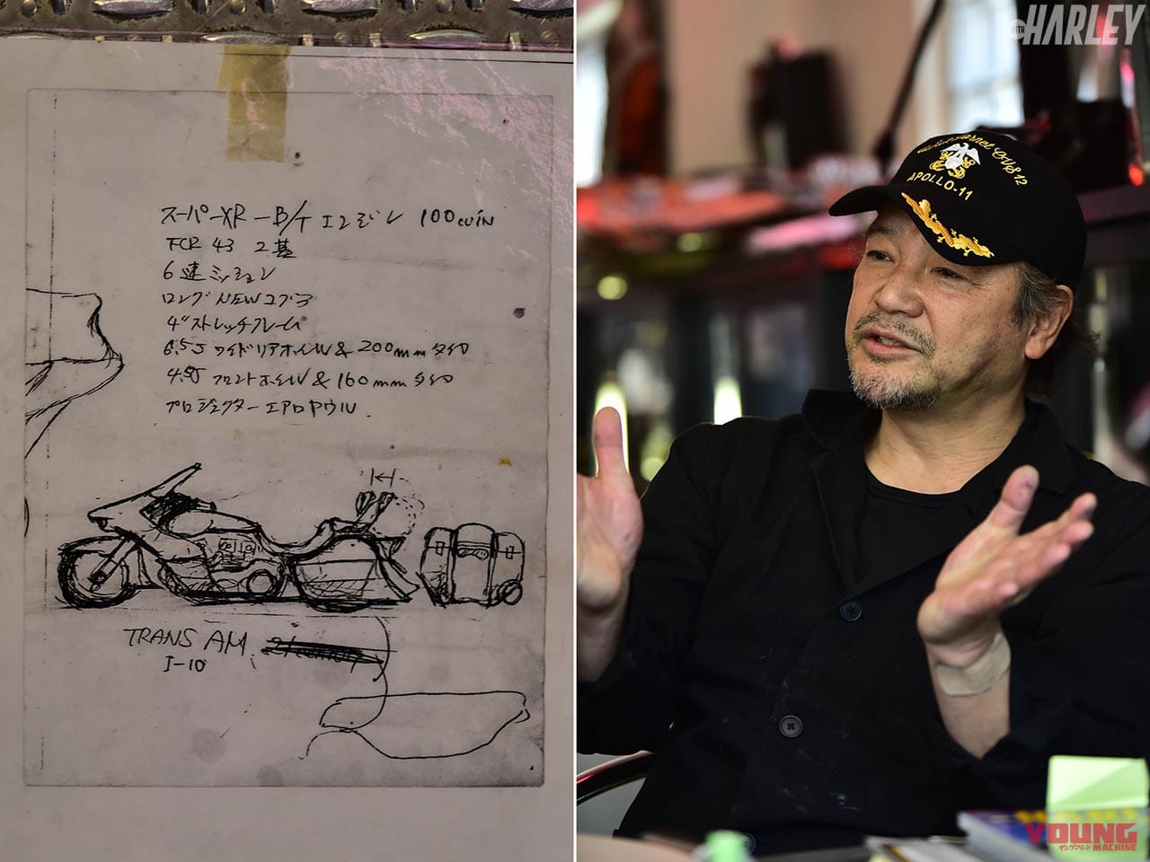 |アメリカ大陸横断前提のハーレー最強ホッドロッドツアラー・サンダンス「トランザム」