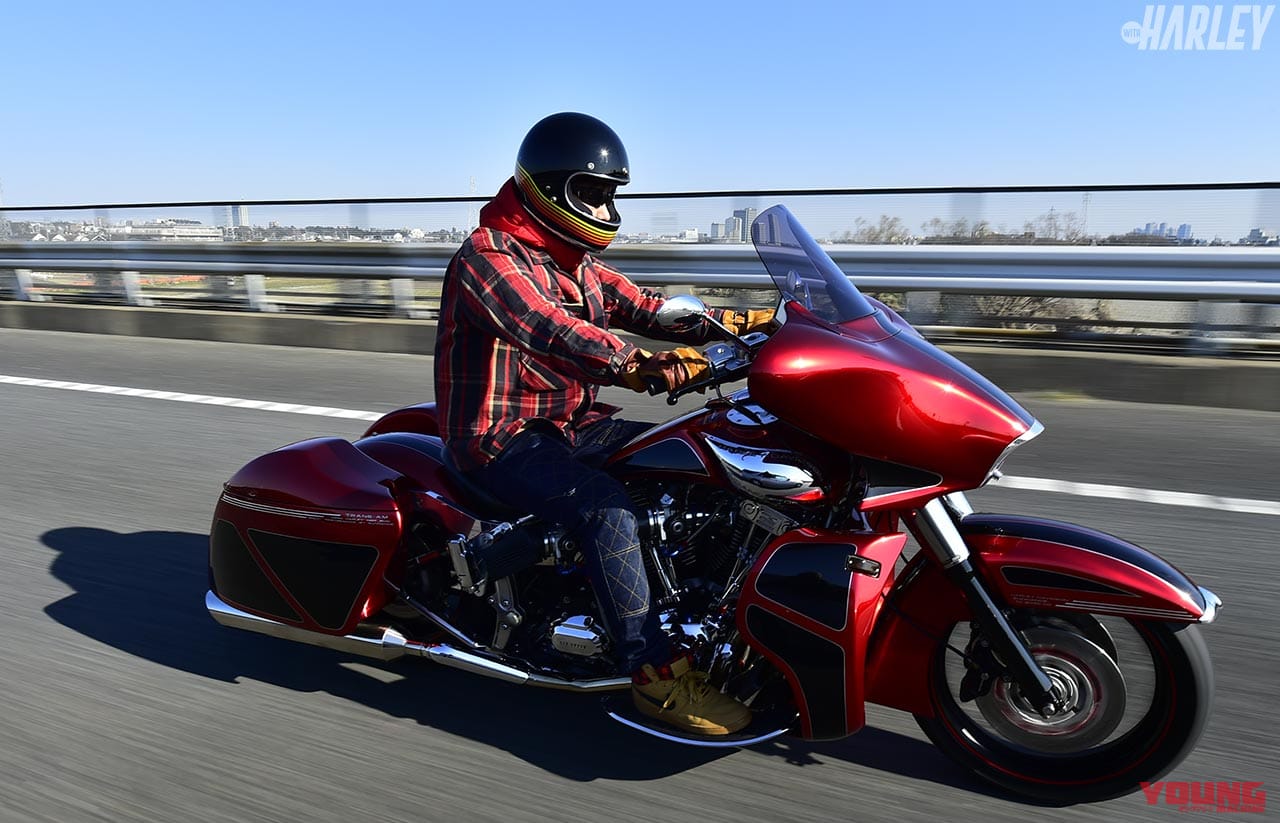 |アメリカ大陸横断前提のハーレー最強ホッドロッドツアラー・サンダンス「トランザム」