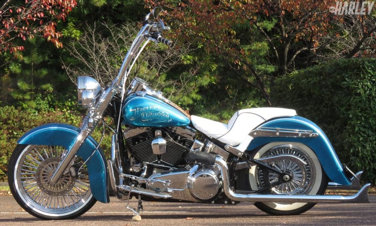 ハーレーダビッドソン Harley-Davidson FLSTC ヘリテイジソフテイルクラシック 1450 キャブ 外装フルカスタム チョロ チカーノ  9,981km 手元150 ハーレーダビッドソン FLSTC ヘリテイジソフテイルクラシック チョロ