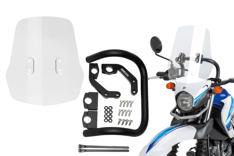 ZETA|アドベンチャー ウインドシールド|’20年8月のおすすめカスタムパーツ×8選【テネレ700ヘッドライトプロテクター他】