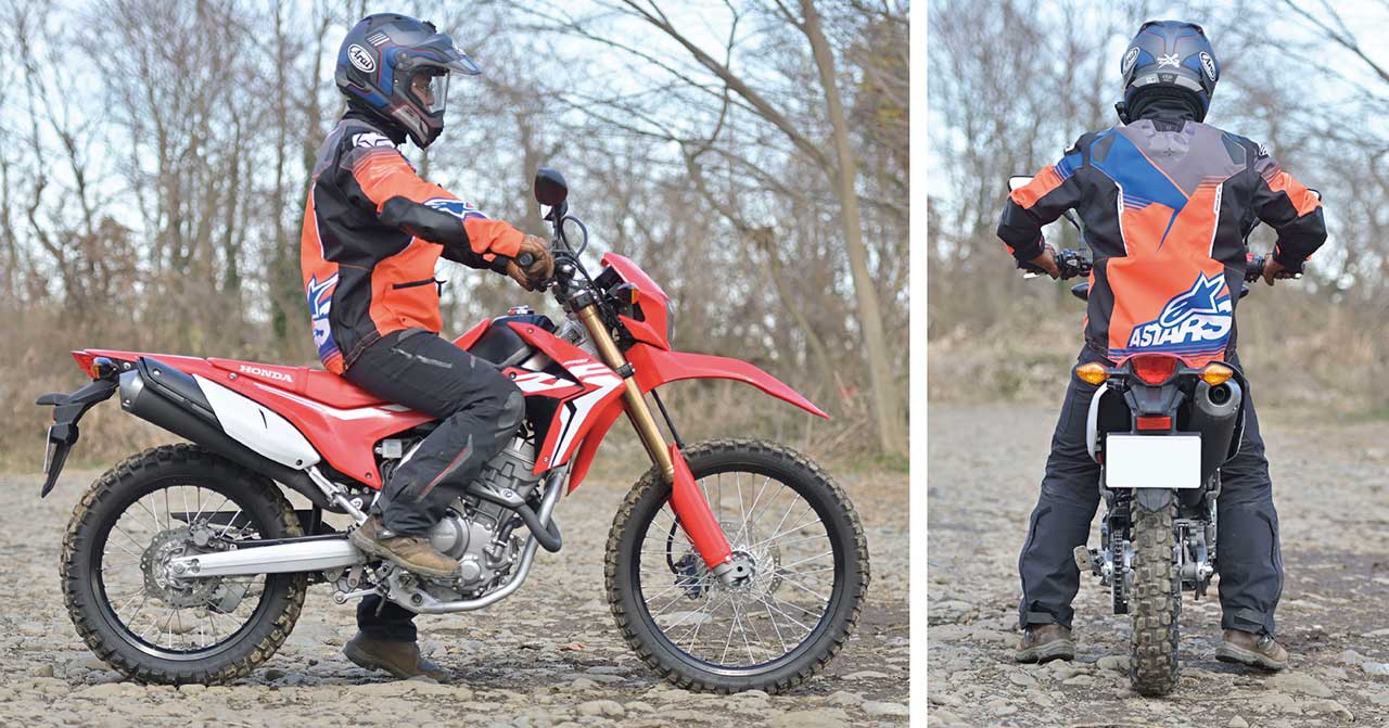 ホンダ CRF250L|KLX230/CRF250L/セロー250FE徹底比較【#1/6 足着き性&タンデム】