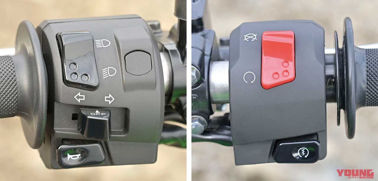 カワサキKLX230のスイッチまわり|KLX230/CRF250L/セロー250FE徹底比較【#3/6 操作系 etc.】