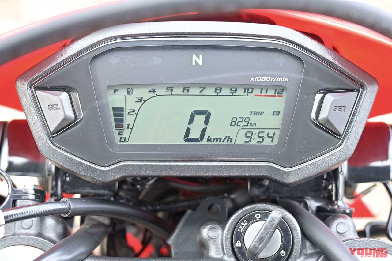 ホンダ CRF250Lのメーター|KLX230/CRF250L/セロー250FE徹底比較【#3/6 操作系 etc.】