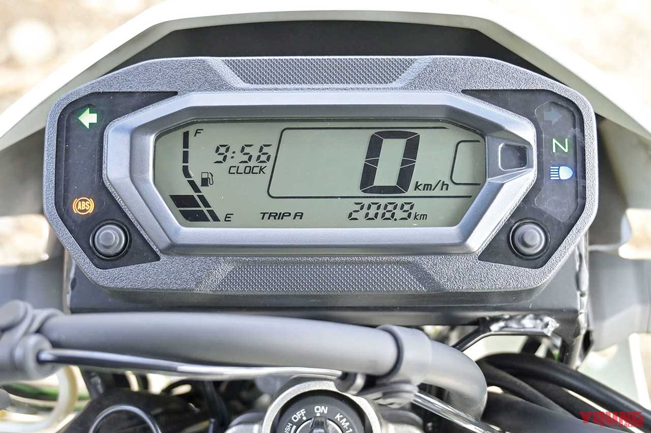 カワサキKLX230のメーター|KLX230/CRF250L/セロー250FE徹底比較【#3/6 操作系 etc.】