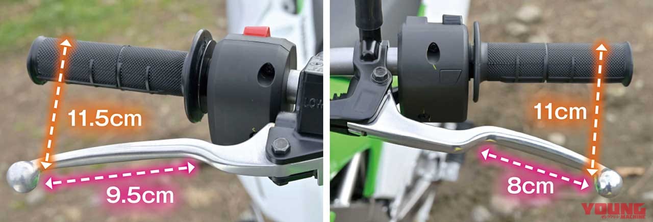 カワサキKLX230の左右レバー|KLX230/CRF250L/セロー250FE徹底比較【#3/6 操作系 etc.】