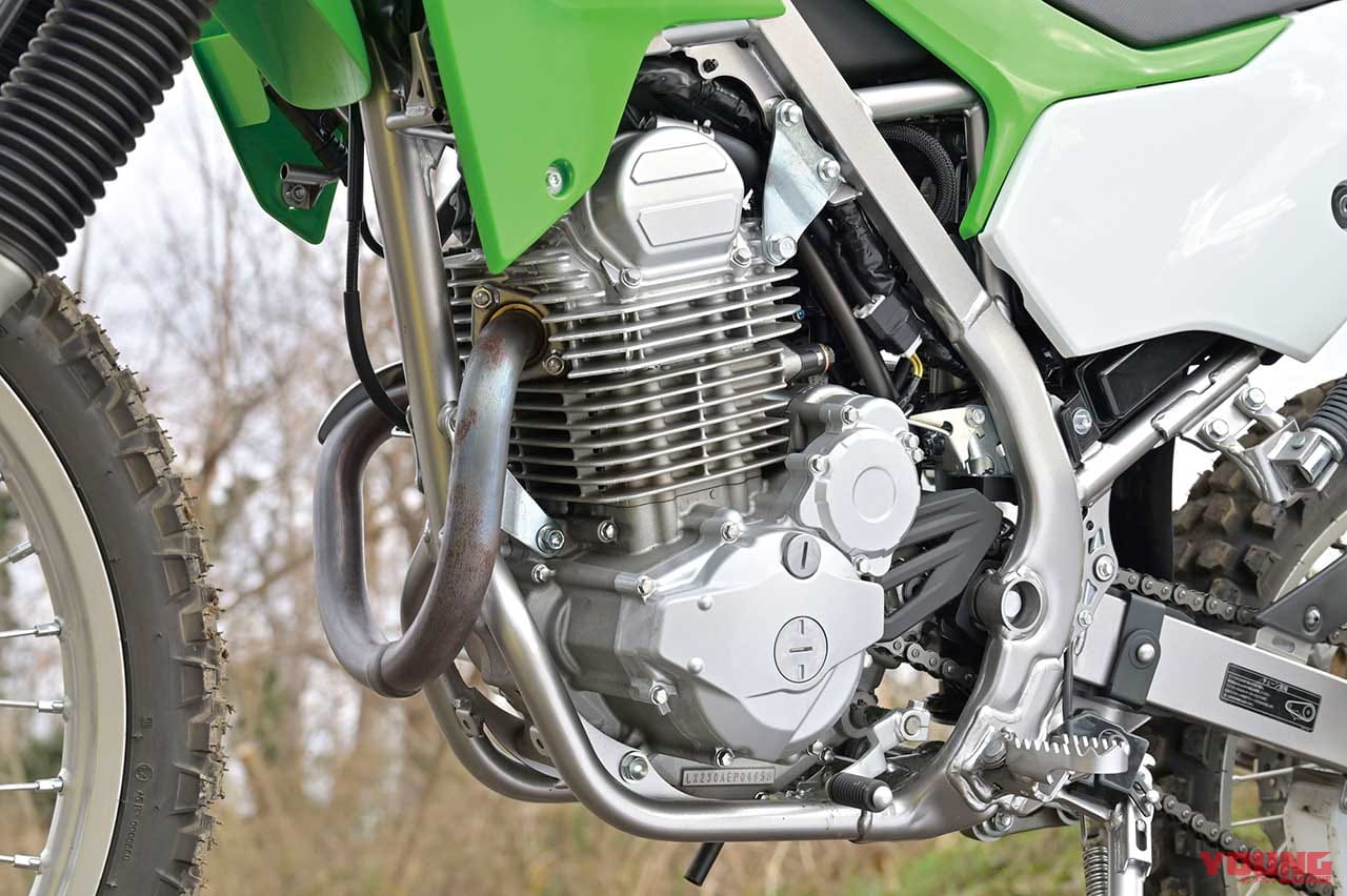 カワサキ KLX230のエンジン|KLX230/CRF250L/セロー250FE徹底比較【#5 サス|エンジン|積載性】