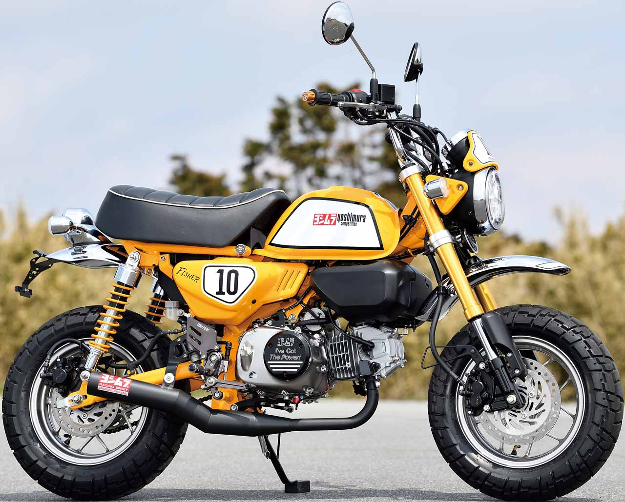 品多く ホンダ モンキー125 ヨシムラ カバー 黄色 イエロー 美品 