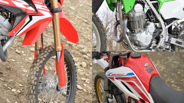 KLX230／CRF250L／セロー250FE徹底比較【#5 サス｜エンジン｜積載性】 | WEBヤングマシン｜最新バイク情報