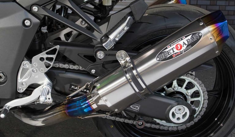 ビート ナサートエボリューション タイプ2 T2 左右2本出しフルエキゾースト 政府認証|カワサキNinja 1000SX BEETカスタム【ナサートエボリューションタイプ2】