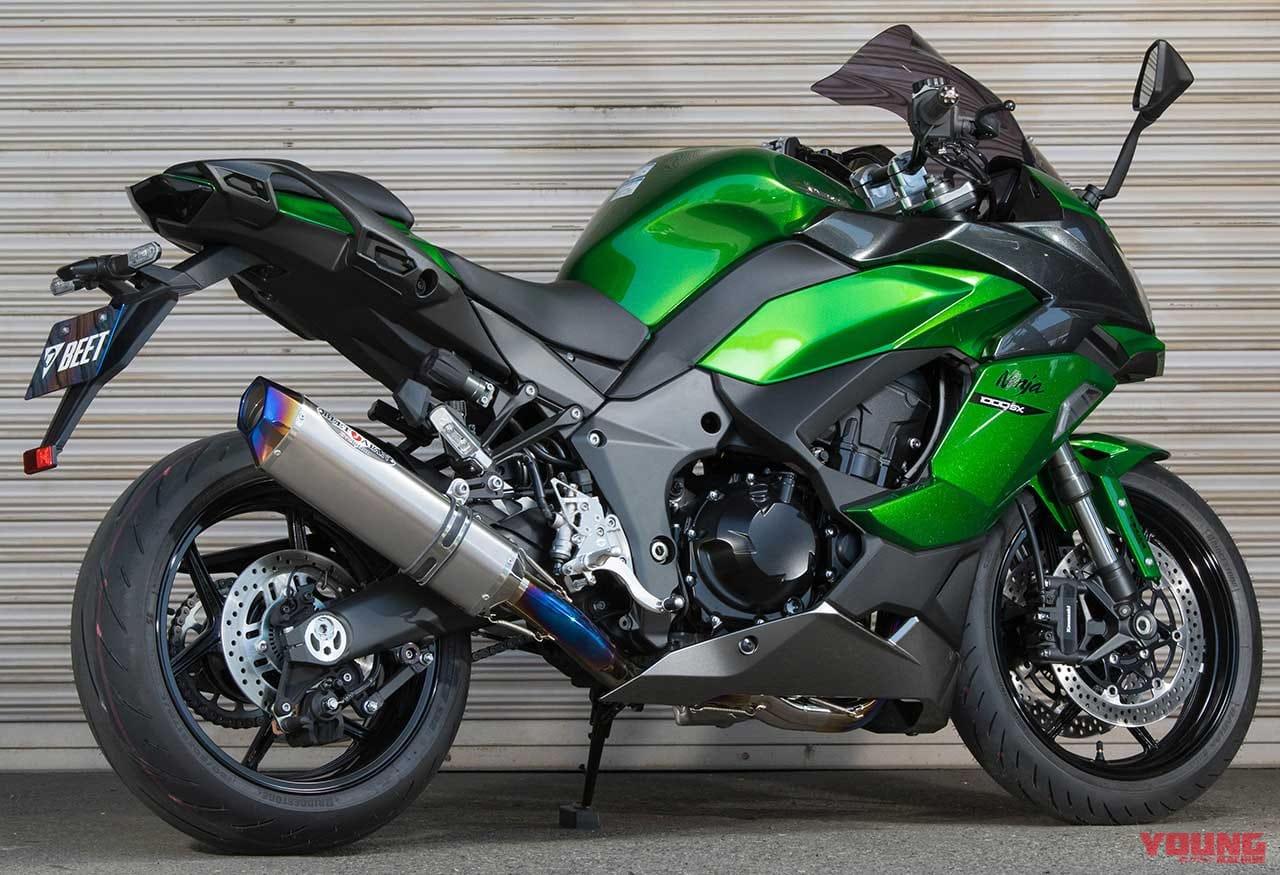 ビート ナサートエボリューション タイプ2 1本出しフルエキゾースト 政府認証|カワサキNinja 1000SX BEETカスタム【ナサートエボリューションタイプ2】