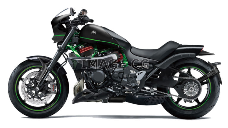 IMAGE CG カワサキ エリミネーター H2|パワードマシンは大排気量化/過給機搭載で規制時代を生き抜く【バイク新車近未来予想】
