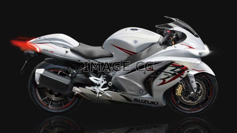 IMAGE CG スズキ ハヤブサ|パワードマシンは大排気量化/過給機搭載で規制時代を生き抜く【バイク新車近未来予想】