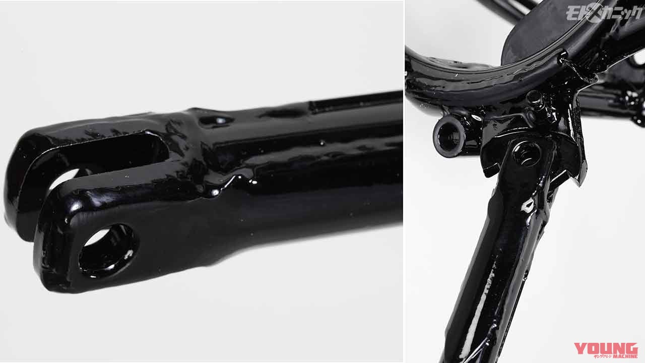 楕円摩耗してしまうことが多いがこのフレームは大丈夫だった|’69ヤマハ トレール250 DT-1をフルレストア〈フレーム&インナーチューブ編〉