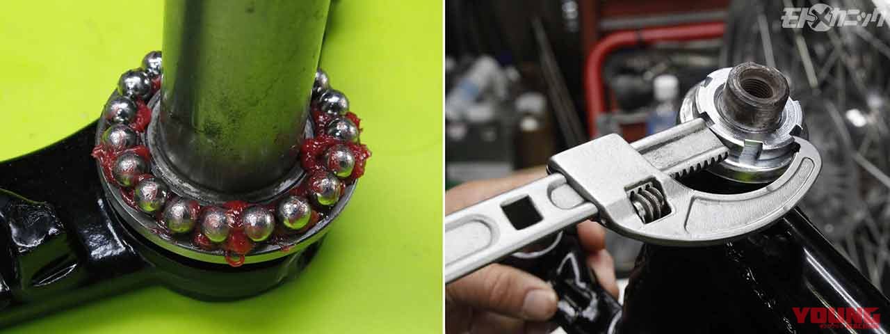 使いやすいアジャスタブルフックレンチ|’69ヤマハ トレール250 DT-1をフルレストア〈フレーム&インナーチューブ編〉