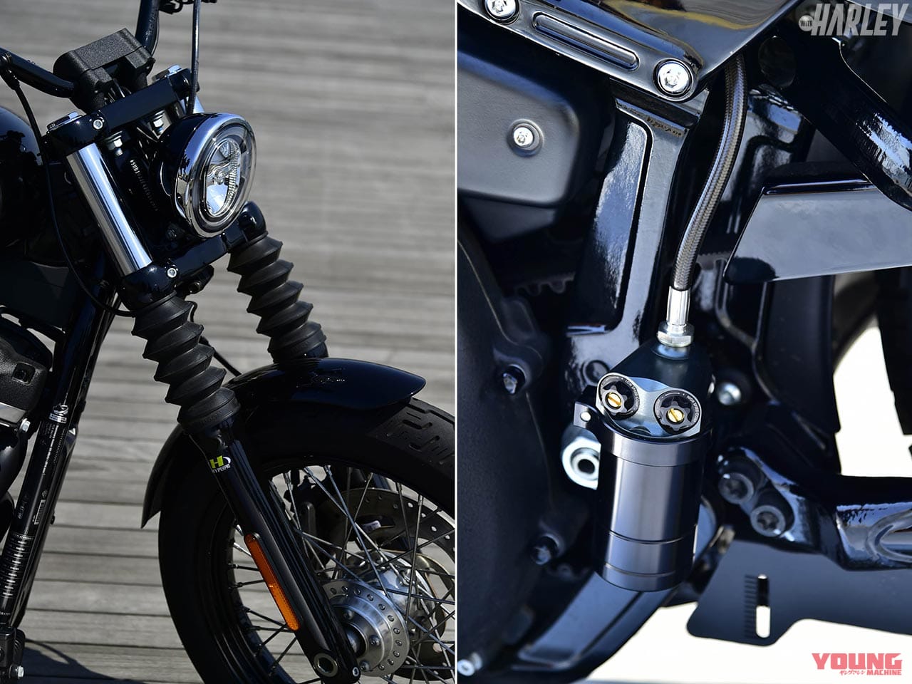 フロント&リアショック|M8ハーレーチューニングのキモ=ジャパンスペックカム【FXBBストリートボブ】