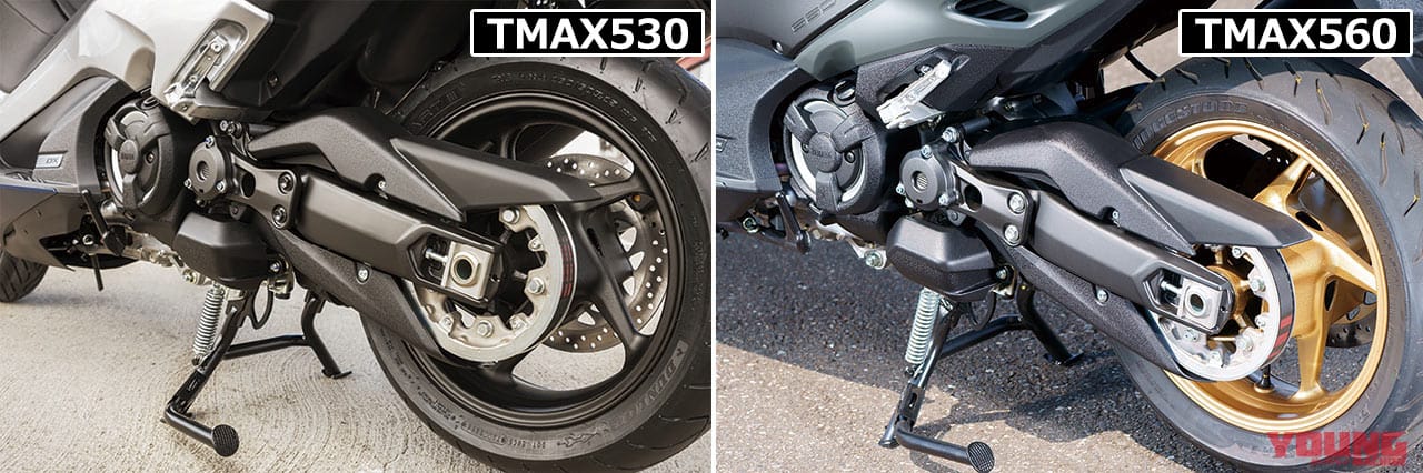 ヤマハ TMAX560 vs TMAX530|ヤマハ新旧TMAX560vs530 スポーツ走行対決〈前編:メカニズム比較〉