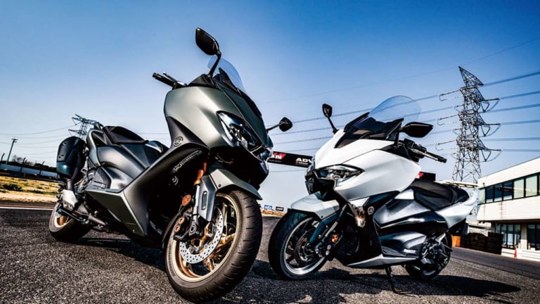 ヤマハ新旧TMAX560vs530スポーツ走行対決|ヤマハ新旧TMAX560vs530スポーツ走行対決〈後編:筑波サーキット激走比較〉