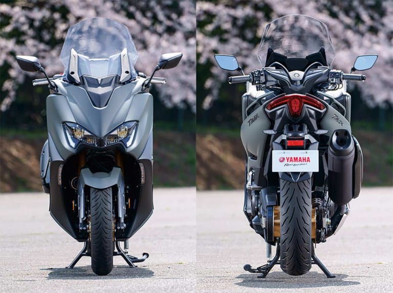 ヤマハ TMAX560 テックマックス|ヤマハ新旧TMAX560vs530 スポーツ走行対決〈前編:メカニズム比較〉