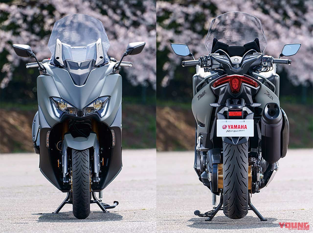 ヤマハ TMAX560 テックマックス|ヤマハ新旧TMAX560vs530 スポーツ走行対決〈前編:メカニズム比較〉