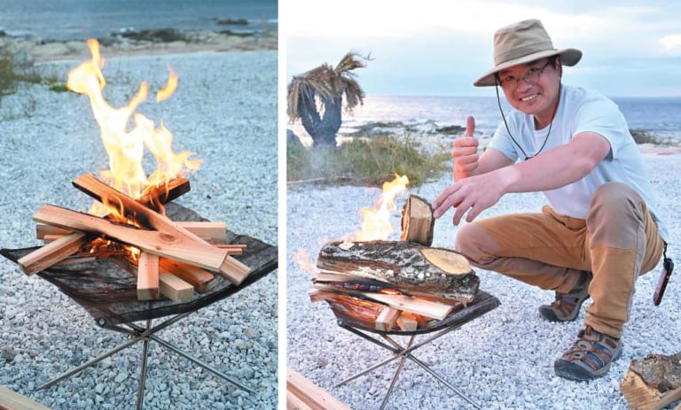 バイクでソロキャンプ|焚き火の起こし方||“バイクでソロキャンプ”失敗しない焚き火台の選び方【キャンプの花形には徹底的にこだわれ!】