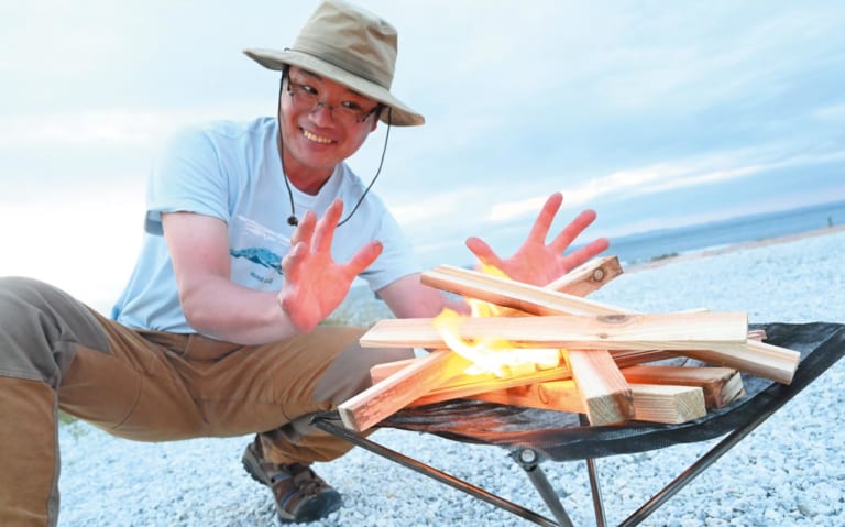 炭火で焼けば何でも美味い、キャンプ焚き火に挑戦【ソロで楽しむバイクキャンプ入門】|炭火で焼けば何でも美味い、キャンプ焚き火に挑戦【ソロで楽しむバイクキャンプ入門】