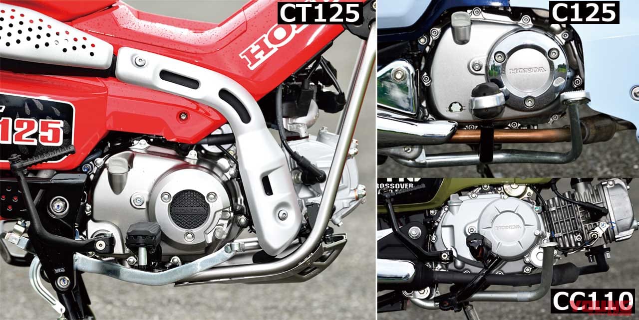 CT125ハンターカブ/スーパーカブC125/クロスカブ110〈兄弟車ディテール比較〉|CT125ハンターカブ/スーパーカブC125/クロスカブ110〈兄弟車ディテール比較〉