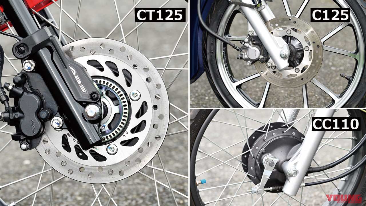 CT125ハンターカブ/スーパーカブC125/クロスカブ110〈兄弟車ディテール比較〉|CT125ハンターカブ/スーパーカブC125/クロスカブ110〈兄弟車ディテール比較〉