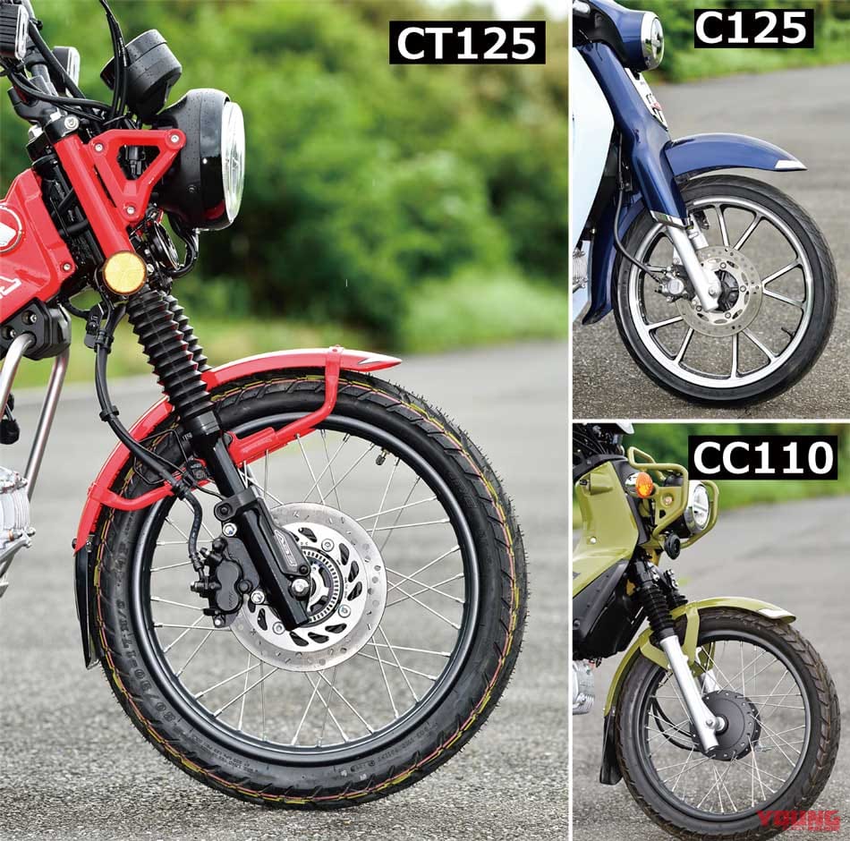 CT125ハンターカブ/スーパーカブC125/クロスカブ110〈兄弟車ディテール比較〉|CT125ハンターカブ/スーパーカブC125/クロスカブ110〈兄弟車ディテール比較〉