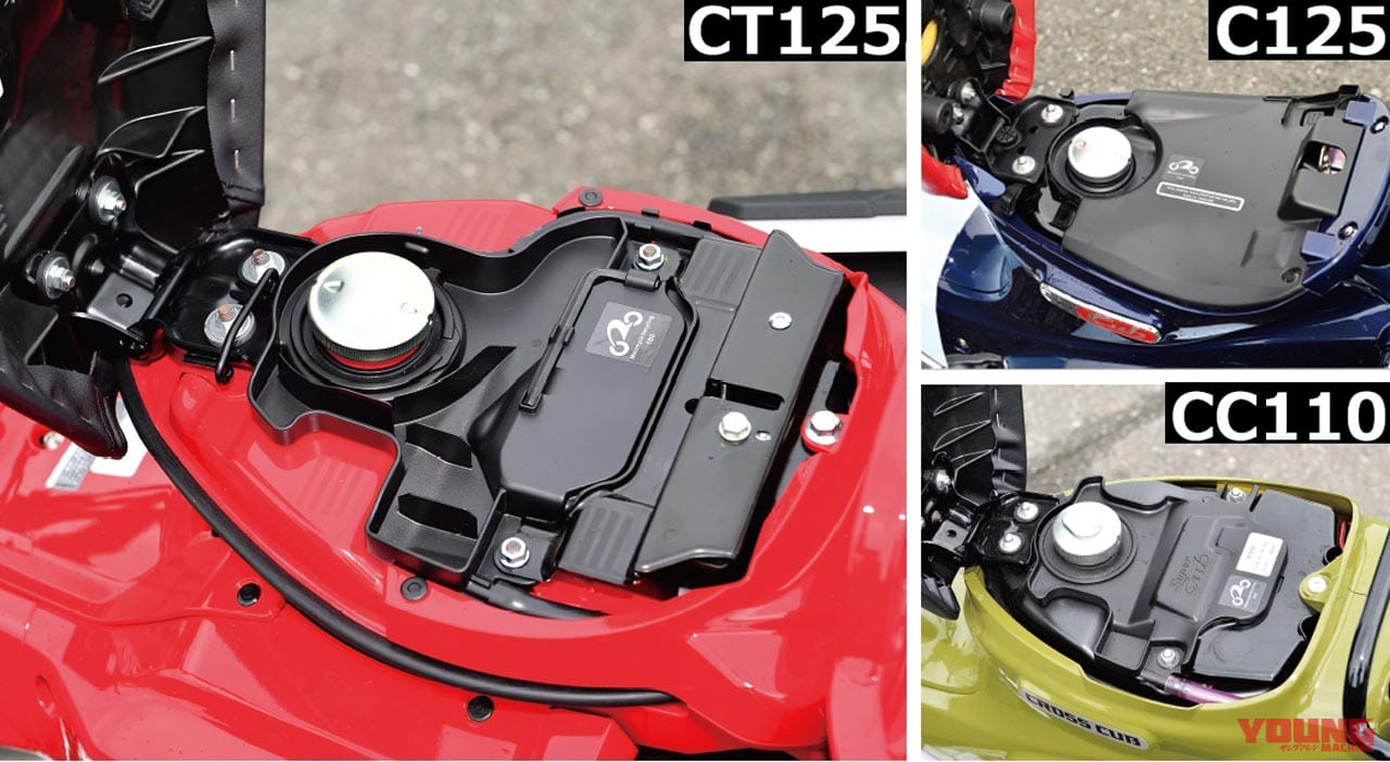 CT125ハンターカブ/スーパーカブC125/クロスカブ110〈兄弟車ディテール比較〉|CT125ハンターカブ/スーパーカブC125/クロスカブ110〈兄弟車ディテール比較〉