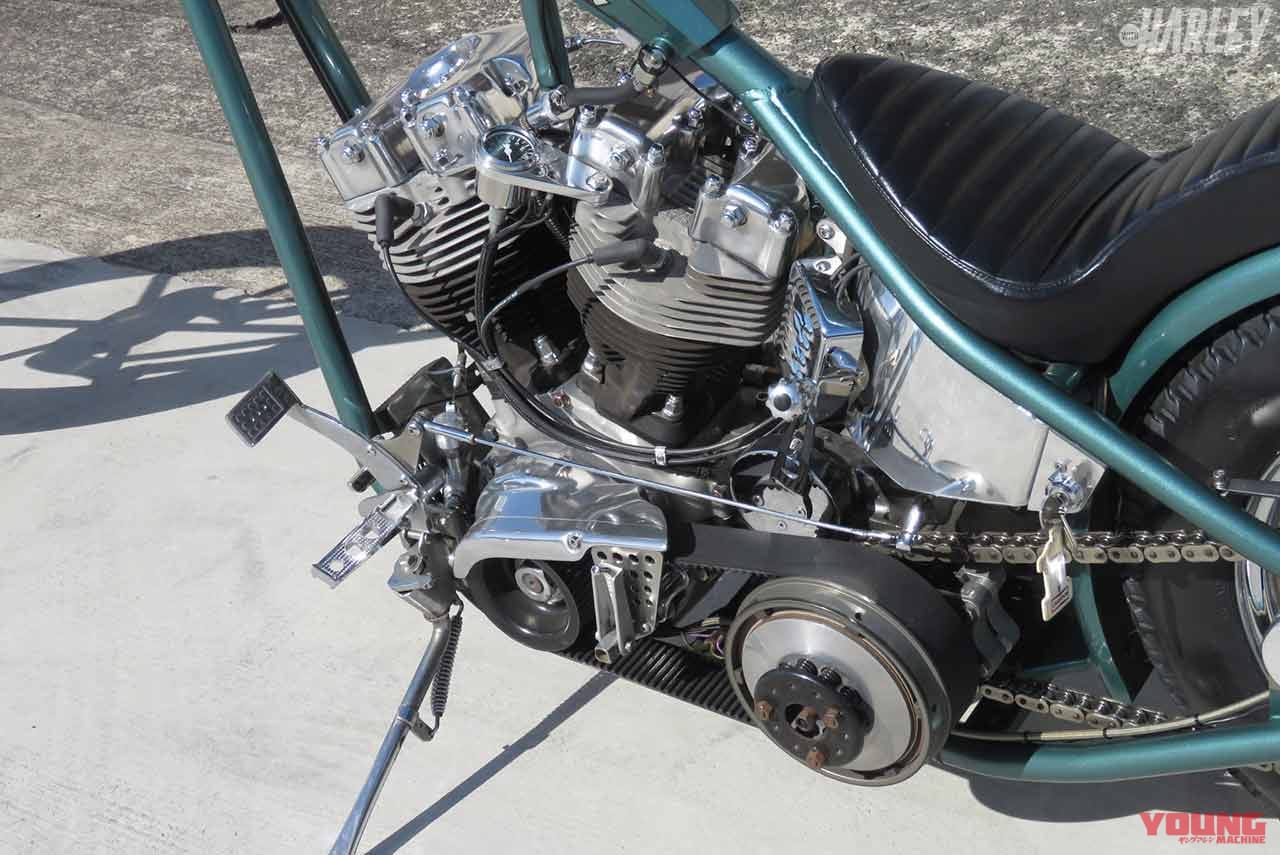 |’81ハーレーFXSローライダーカスタム ロングフォークチョッパー by ブルズアイ