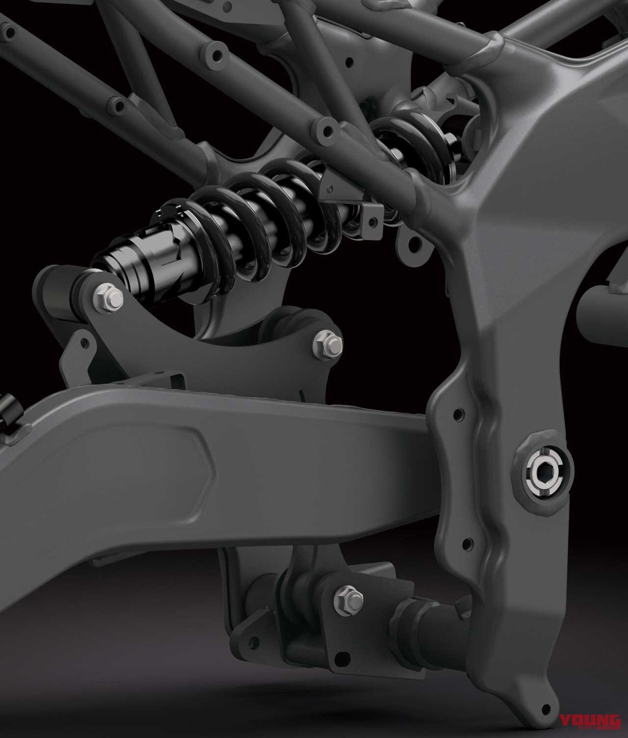 |ニンジャZX-25Rの車体は”初物&最強”尽くし【1クラス上のフレーム、サス、ブレーキ】