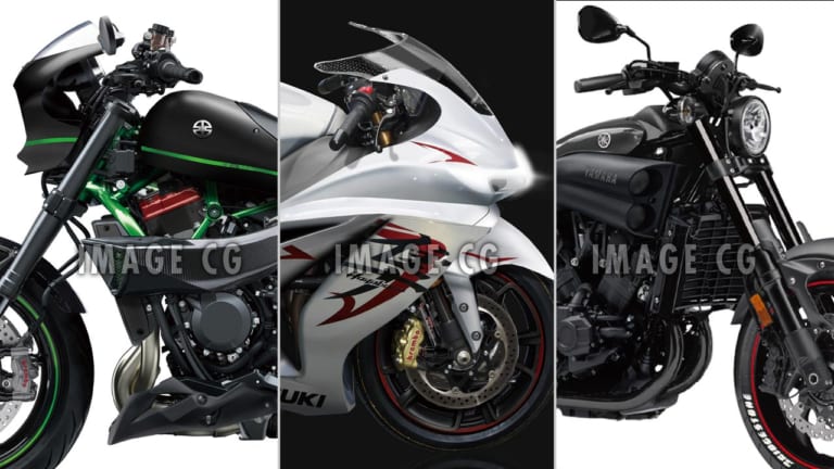 大排気量化or過給機 デルに要注目!【近未来予想図鑑|スズキ|カワサキ|ヤマハ】|パワードマシンは大排気量化/過給機搭載で規制時代を生き抜く【バイク新車近未来予想】