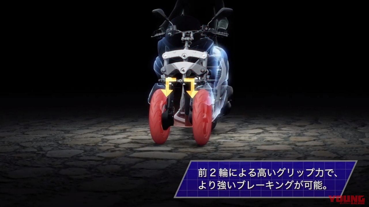 トリシティ300 ヤマハ|本当に転ばないバイクへ、また一歩! ヤマハ「トリシティ300」自立アシスト機能を携えて登場