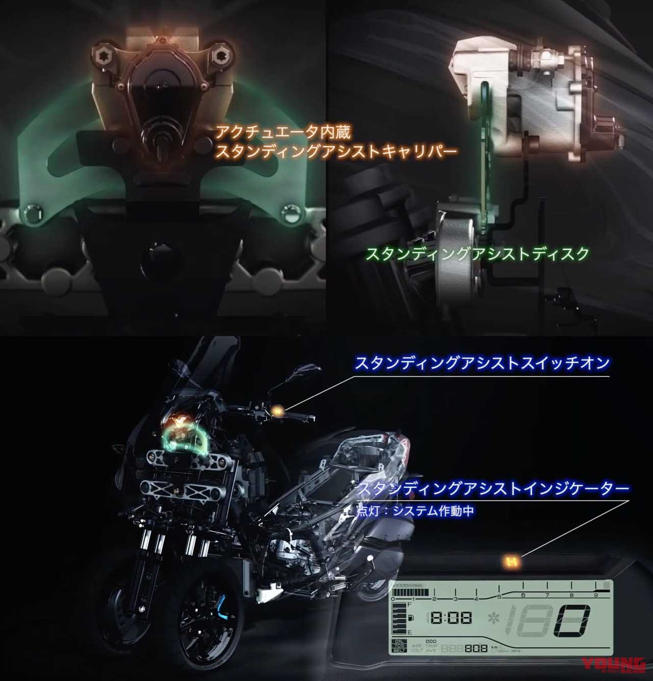 トリシティ300 ヤマハ|本当に転ばないバイクへ、また一歩! ヤマハ「トリシティ300」自立アシスト機能を携えて登場