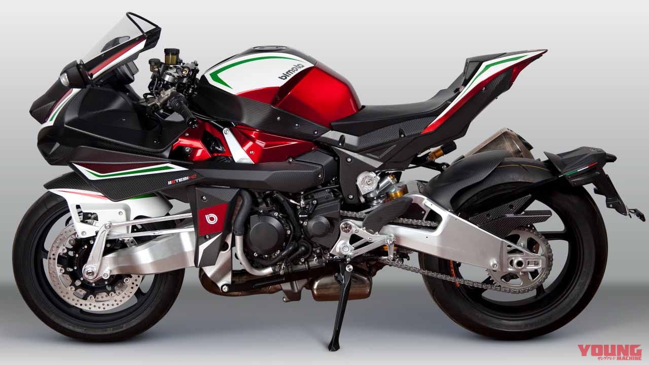 |ビモータ×カワサキ「テージH2」の詳細ディテールが判明! シフター、トラコン、電制ステダン他