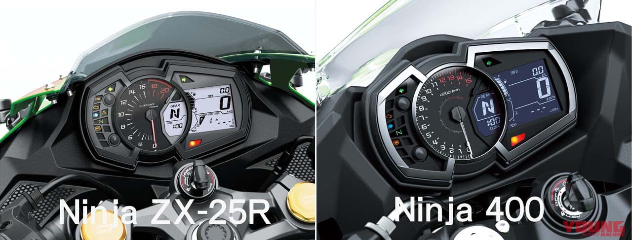 カワサキ ニンジャZX-25R vs ニンジャ400|4気筒250 vs 2気筒400の身内対決! ニンジャZX-25Rとニンジャ400をスペックや装備、価格で比較する
