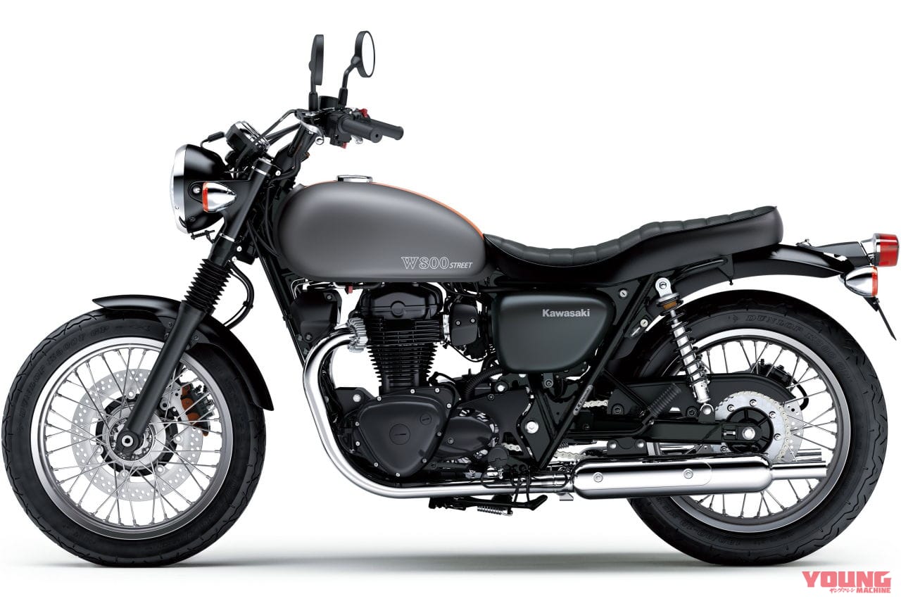 カワサキ W800ストリート|刺さる色使いに刷新! カワサキ「W800」シリーズに’21ニューカラー登場、シックな’20から一転