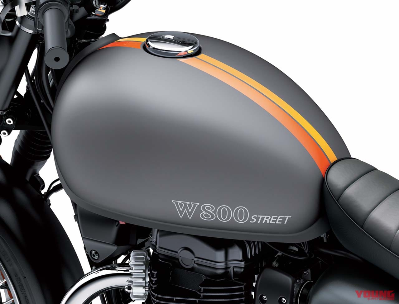 カワサキ W800ストリート|刺さる色使いに刷新! カワサキ「W800」シリーズに’21ニューカラー登場、本日10/1発売