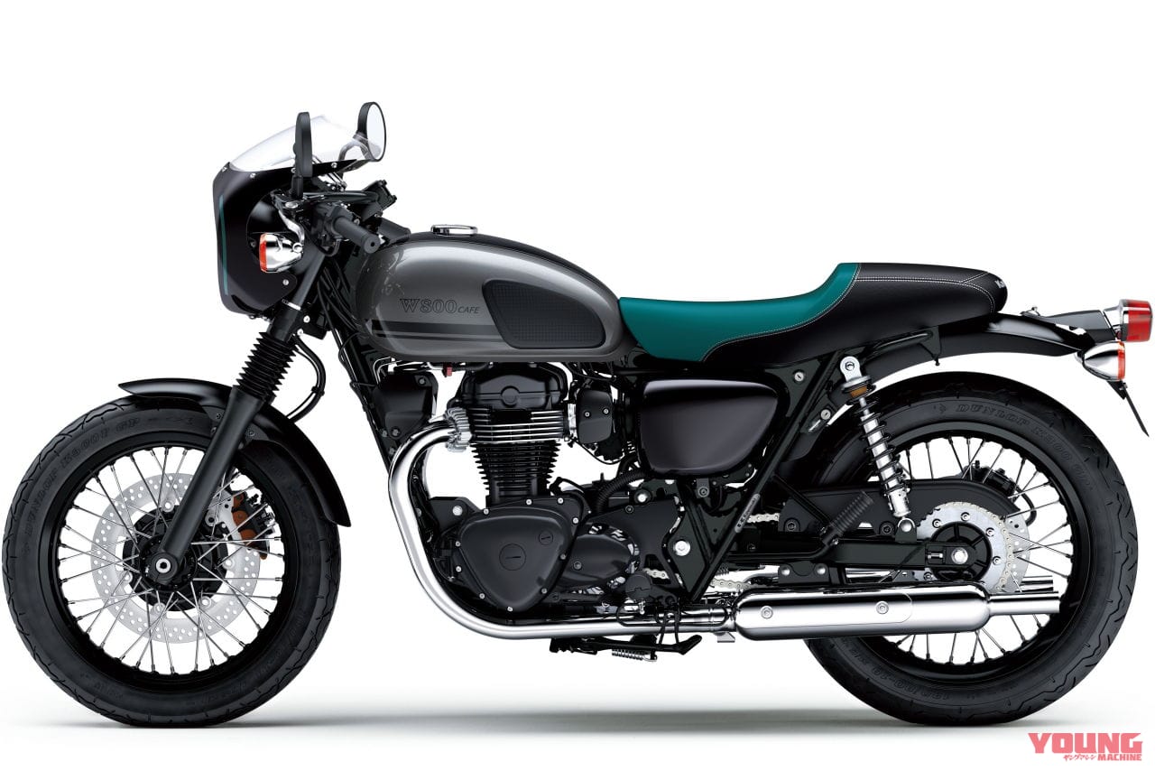 カワサキW800カフェ|刺さる色使いに刷新! カワサキ「W800」シリーズに’21ニューカラー登場、シックな’20から一転