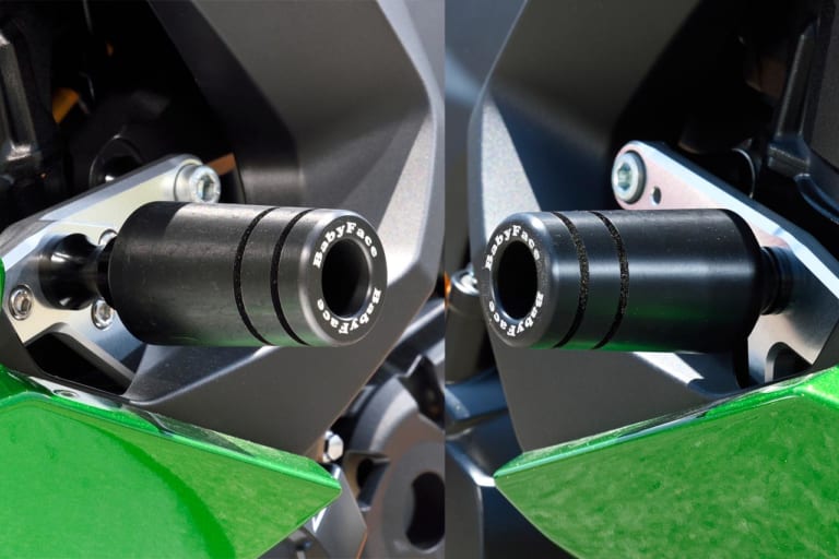 ベビーフェイス フレームスライダー|ベビーフェイス ニンジャ1000SXカスタム【定番パーツで機能性/快適性を向上】